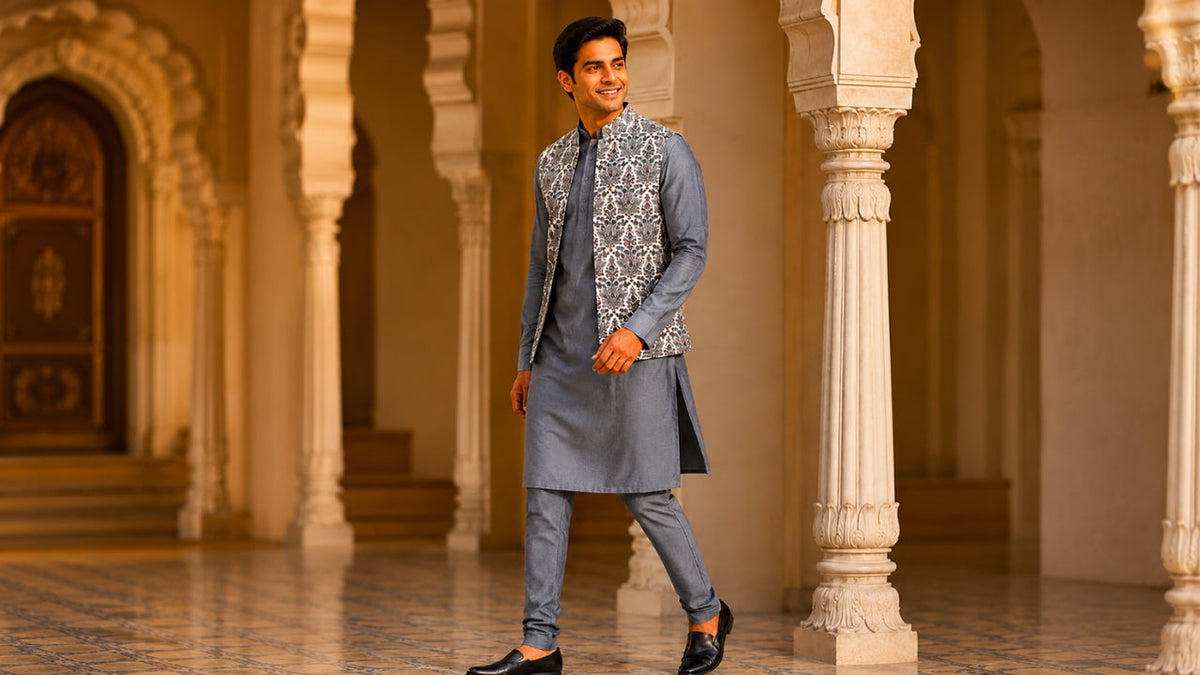 Kurta Pajama with Jacket: Modern Ethnic Style Guide for Men in India