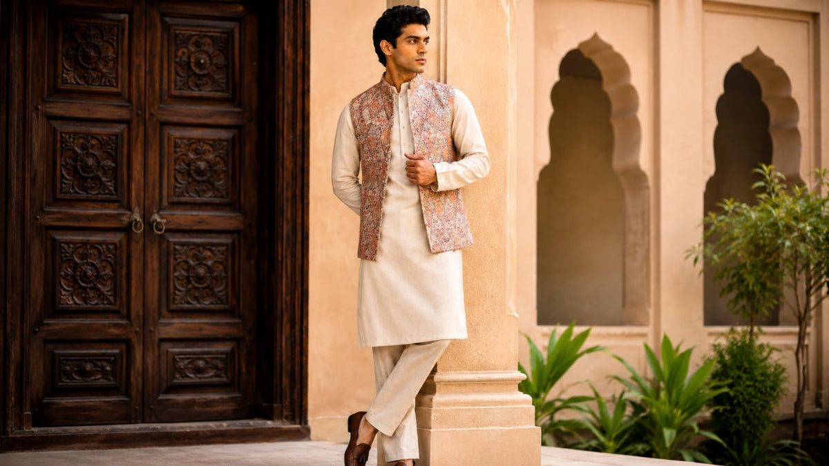 How to Choose the Perfect Kurta Pajama with Jacket for Weddings in India