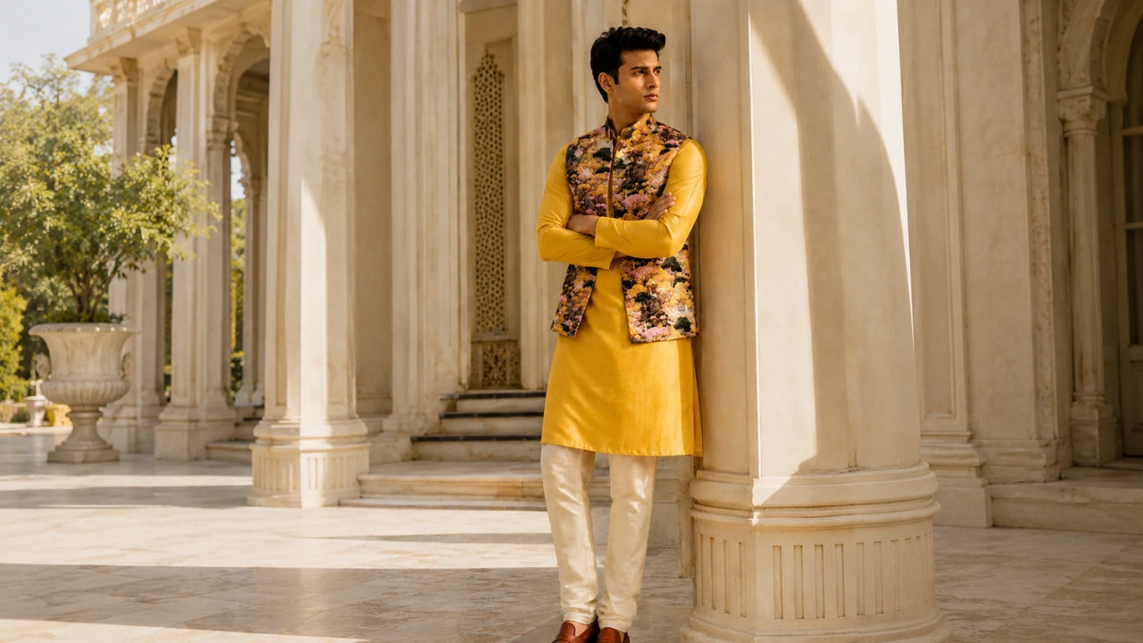 Nehru Jacket for Men: Elevate Your Wedding Style with Timeless Elegance
