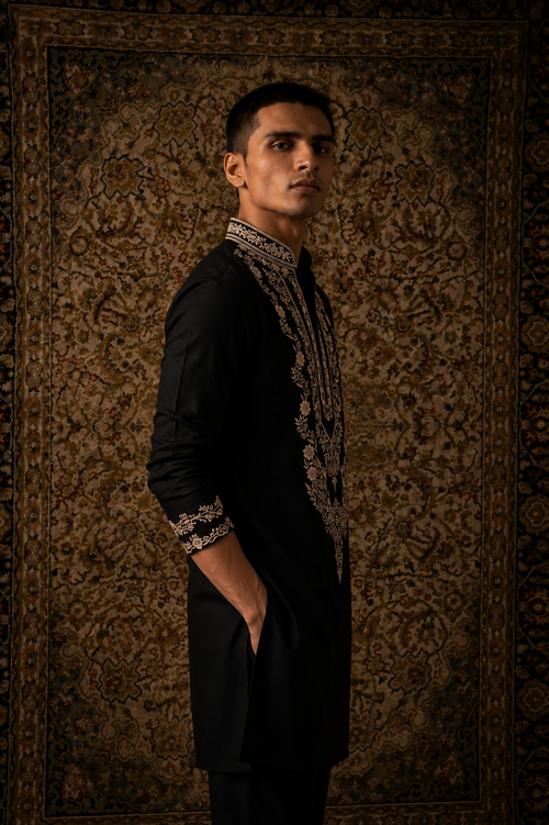 Black Ivory Kurta Set