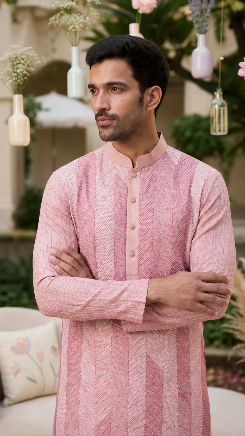 Pink Ombre Kurta Set