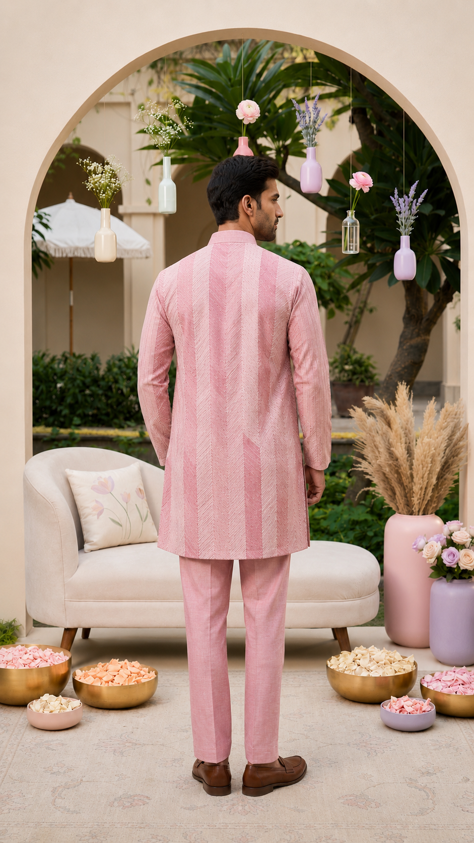 Pink Ombre Kurta Set