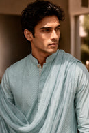 Powder Blue Pintuck Kurta Set