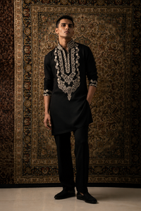 Black Ivory Kurta Set