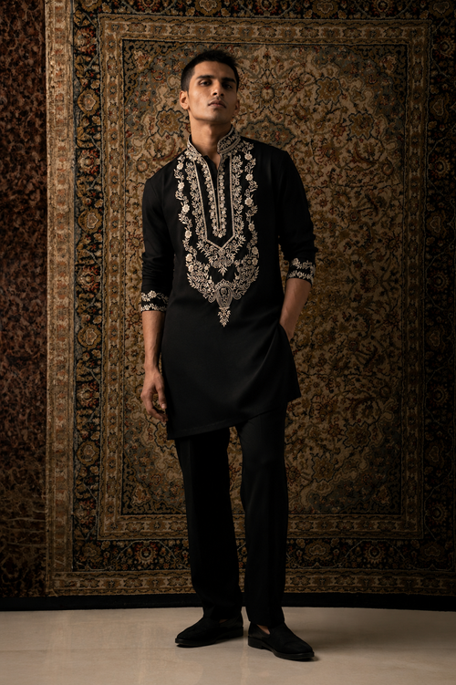 Black Ivory Kurta Set