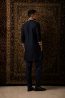 Navy Embroidered Kurta Set