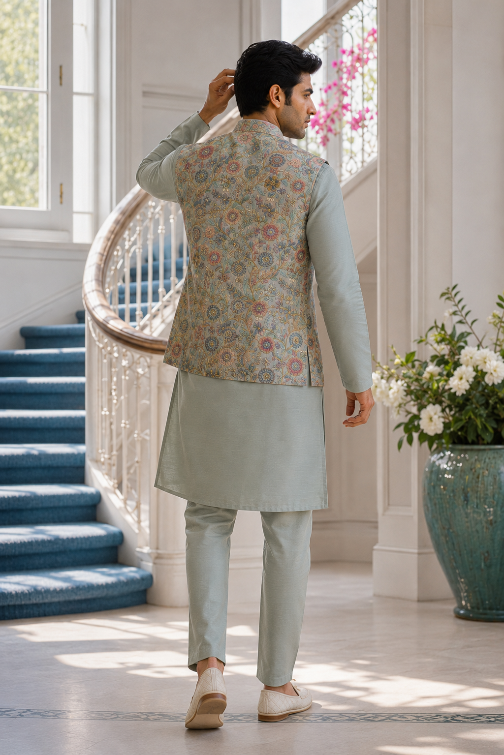 Sage Floral Bundi Set