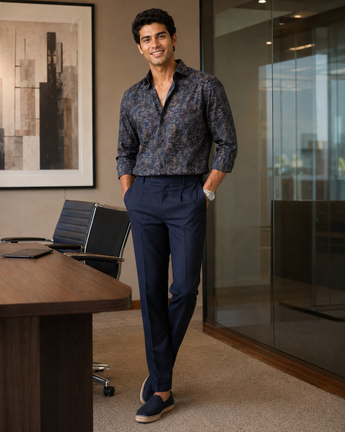 Midnight Paisley Luxury Shirt