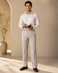 Men’s Imperial Black Pleated Formal Trouser