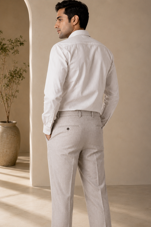 Men’s Imperial Black Pleated Formal Trouser