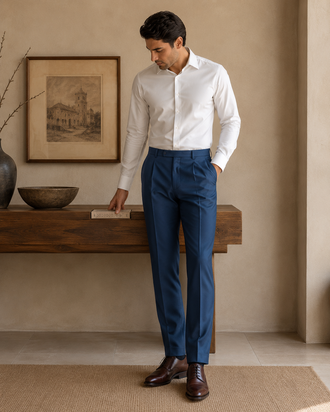 Imperial Blue Formal Trouser