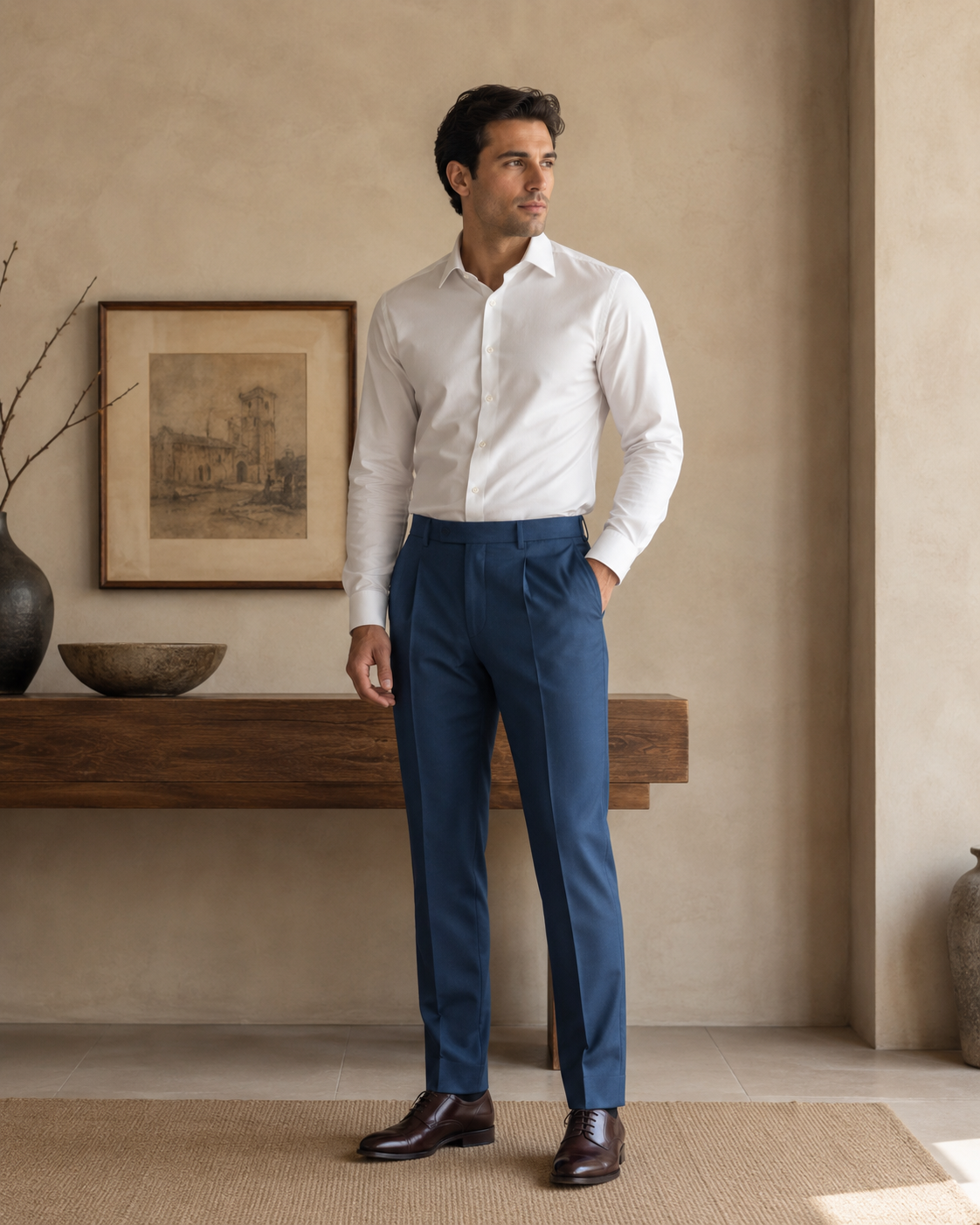 Imperial Blue Formal Trouser
