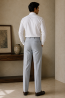 Imperial Blue Pleated Trouser