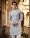 Mist Grey Kurta Set