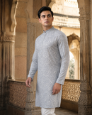 Mist Grey Kurta Set