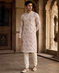 Ivory Printed Kurta Set