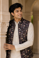Midnight Floral Waistcoat Set