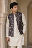 Midnight Floral Waistcoat Set