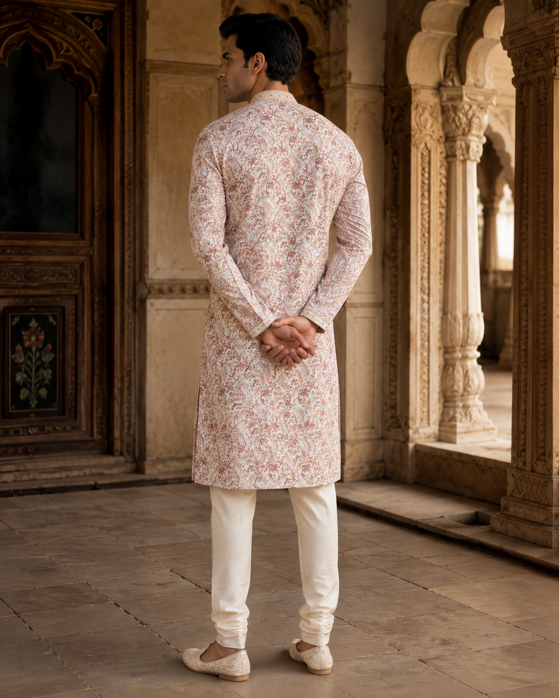 Ivory Printed Kurta Set