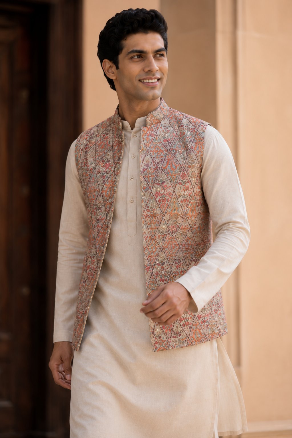 Ivory Trellis Bundi Set
