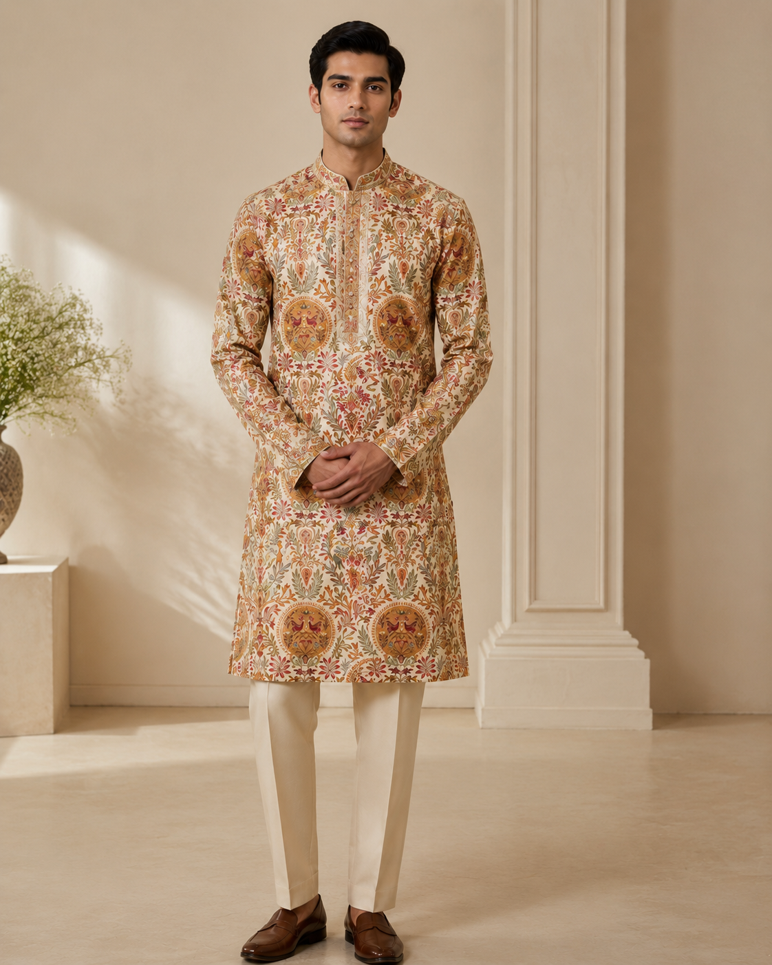 Men Ivory Kurta Set