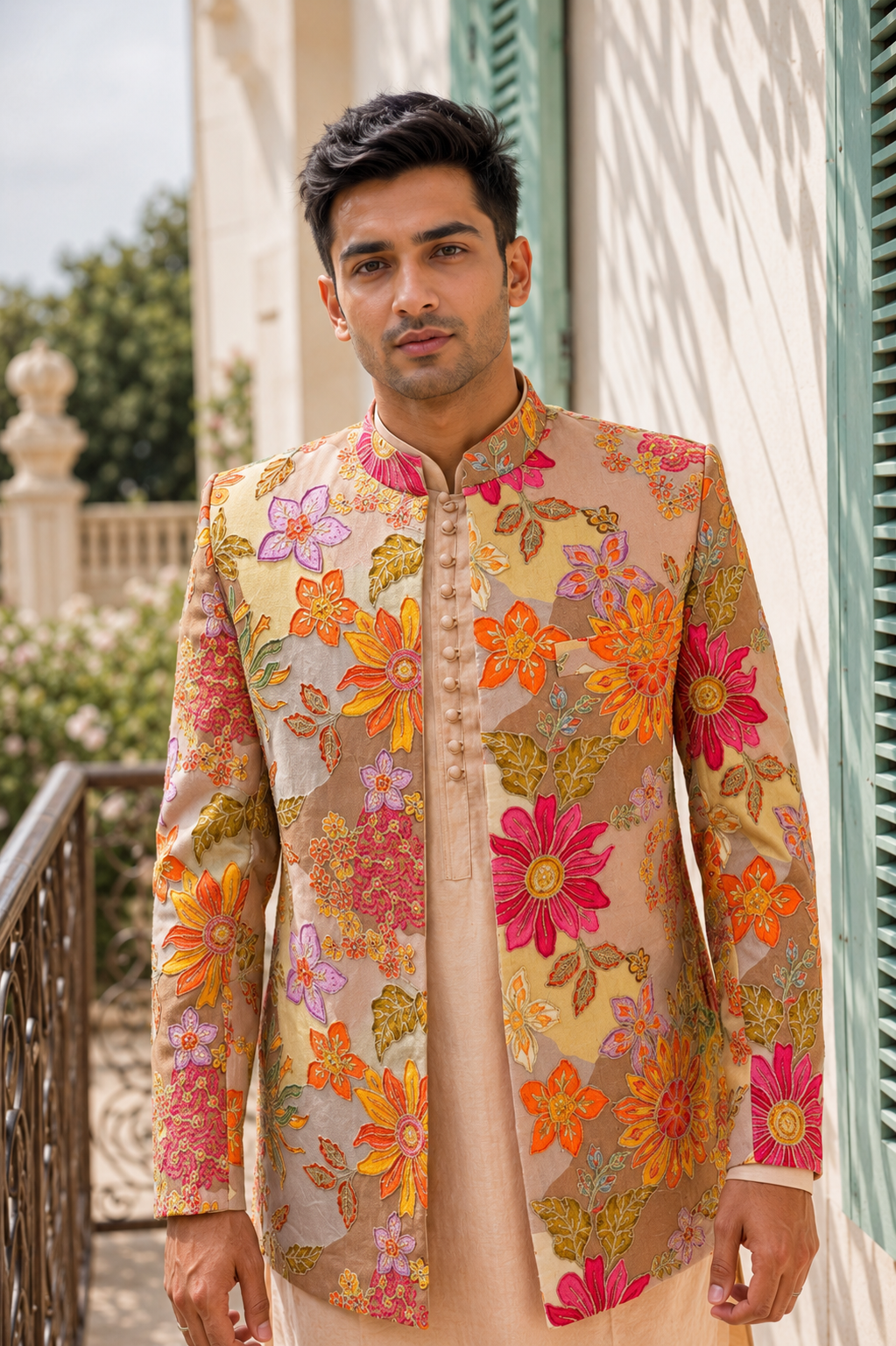 Jardin Royale Bandhgala Set