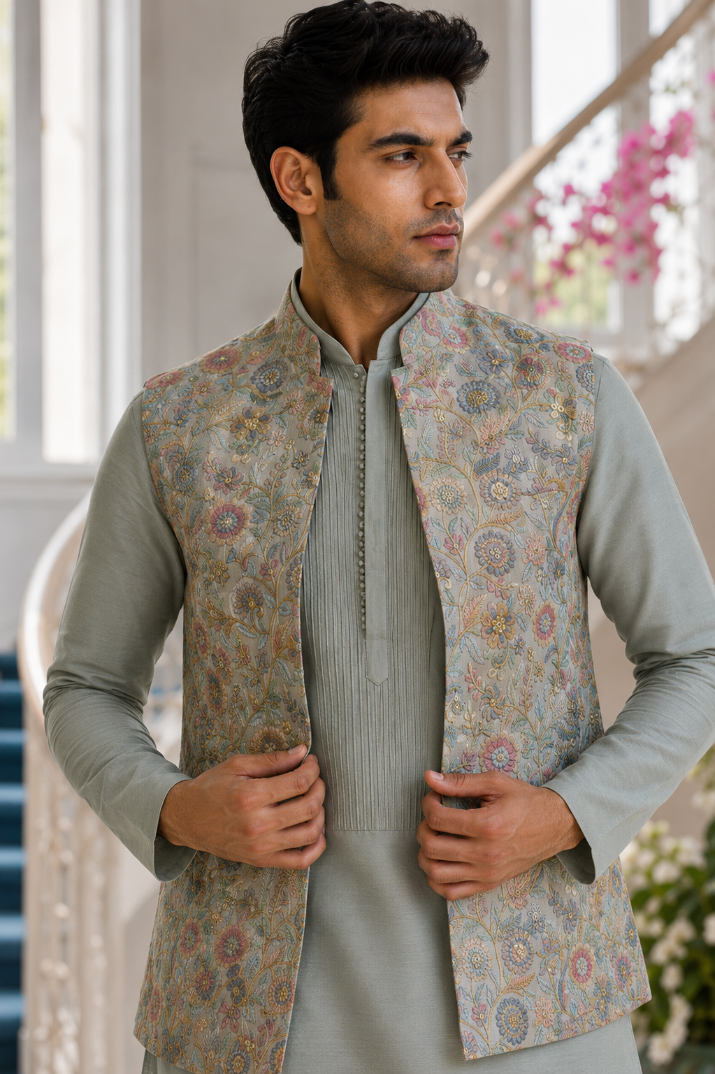 Sage Floral Bundi Set
