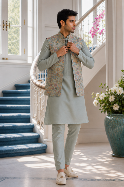 Sage Floral Bundi Set