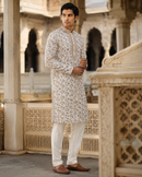 Ivory Floral Kurta Set