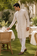 Ivory Printed Kurta Set