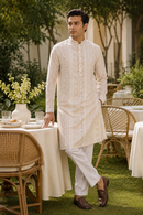 Ivory Printed Kurta Set