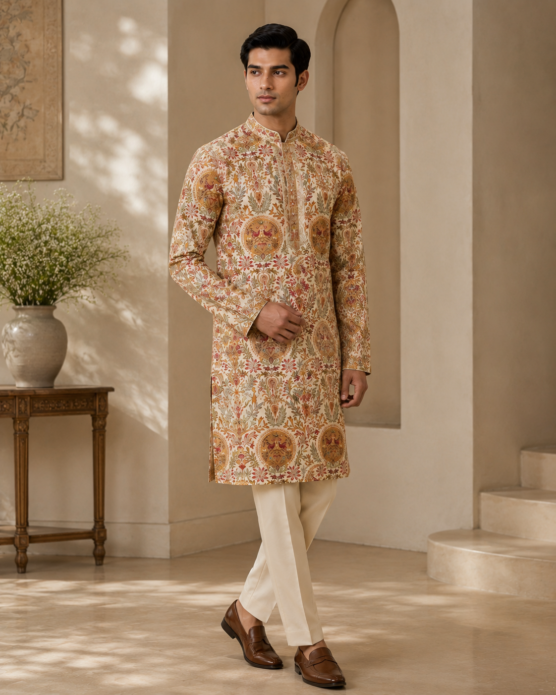 Men Ivory Kurta Set