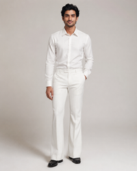 Men’s Imperial White Pinstripe Formal Trouser