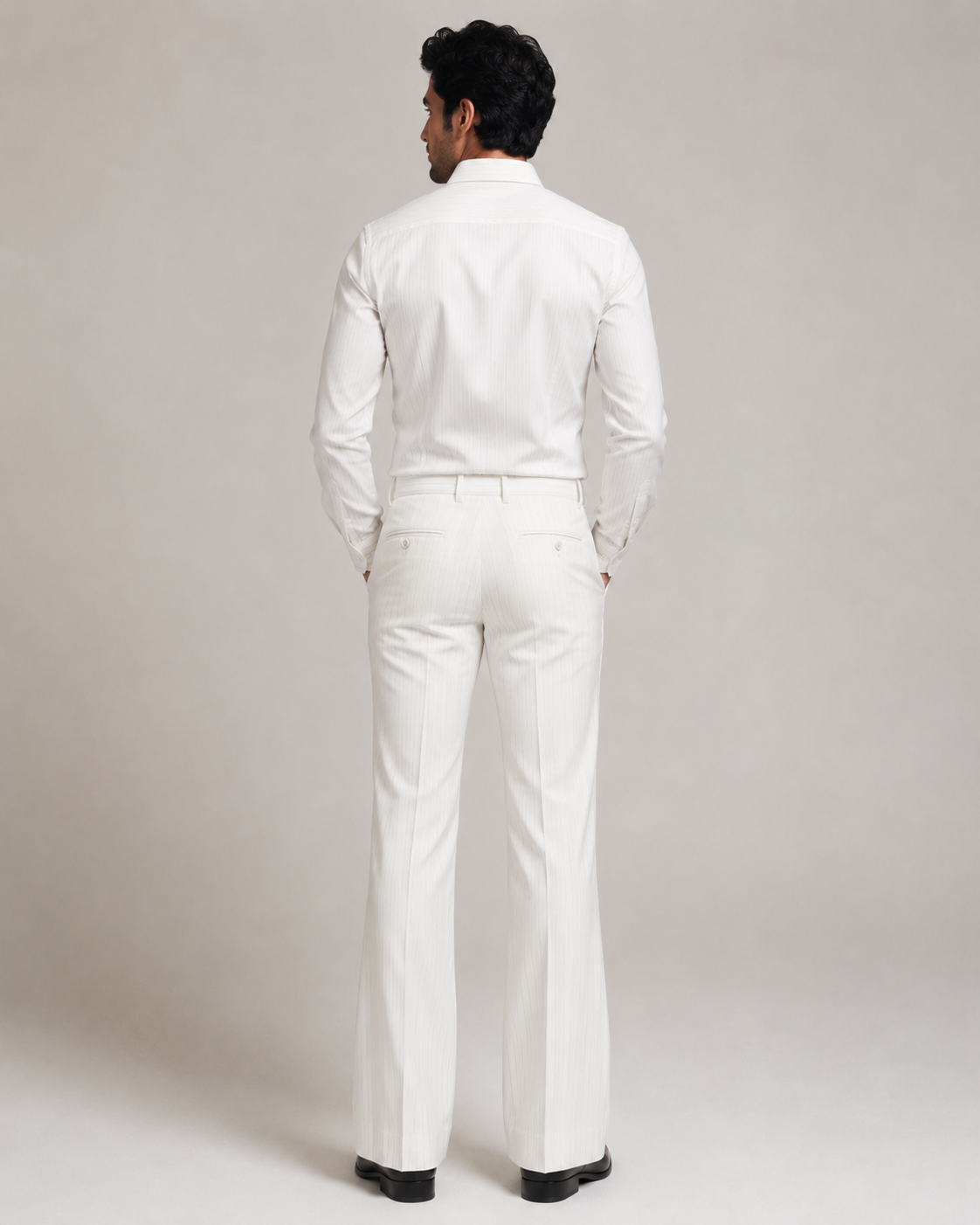 Men’s Imperial White Pinstripe Formal Trouser