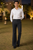 Men’s Imperial Black Pleated Formal Trouser