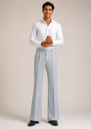 Men’s Imperial Blue Pleated Formal Trouser