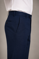 Men’s Ice Blue Pleated Formal Trouser