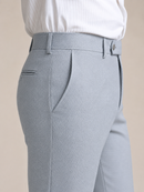 Men’s Imperial Blue Pleated Formal Trouser